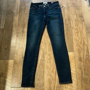 FRAME Denim Le Skinny de Jeanne Alla Medium Wash Mid-Rise Ankle Jeans Sz 28